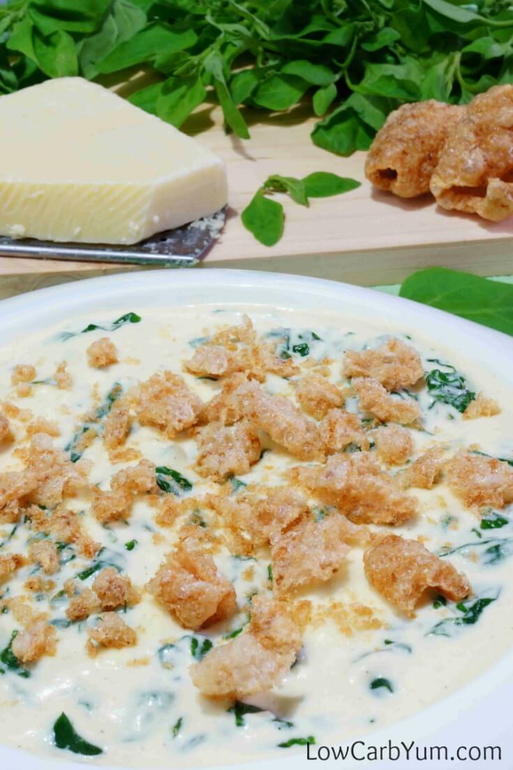 Cheesy Creamed Spinach Gluten Free Low Carb Yum