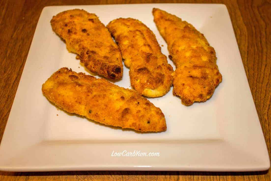 low carb baked coconut flour chicken tenders are gluten free and paleo ...