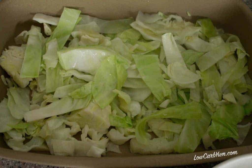 Creamed Cabbage & Ground Beef Casserole Low Carb Yum