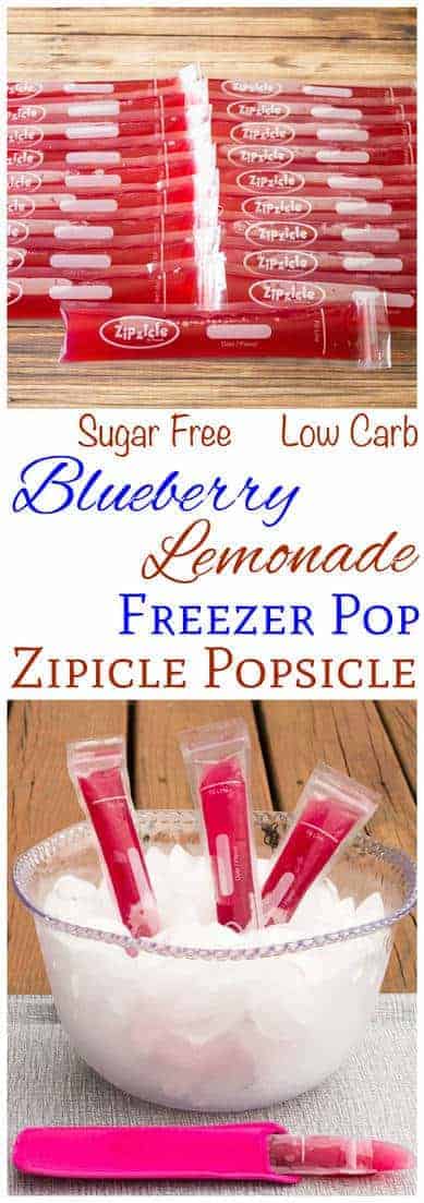 Blueberry Lemonade Popsicles In Freezer Pop Bags Low