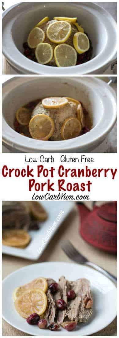 Crock Pot Cranberry Pork Roast | Low Carb Yum