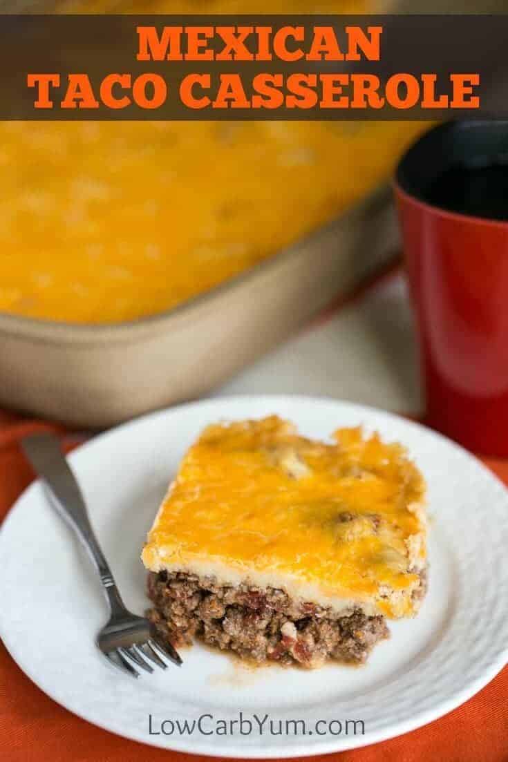 Mexican Taco Casserole Bake - Taking Out the Carbage | Low Carb Yum