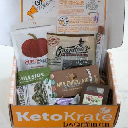 October 2016 Keto Krate Box Opening Review | Low Carb Yum