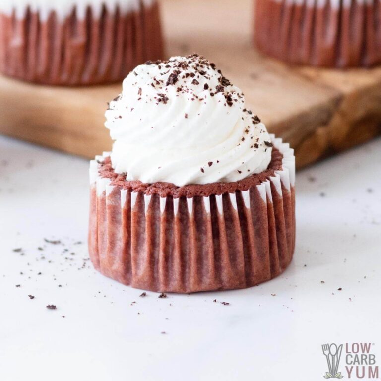 Red Velvet Cheesecake Cupcakes Recipe Low Carb Yum