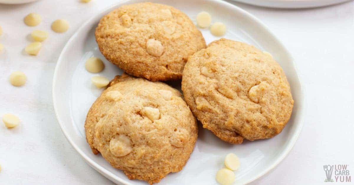 White Chocolate Hazelnut Cookies Low Carb Yum