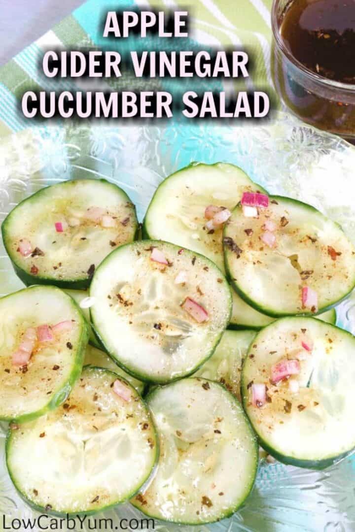 Apple Cider Vinegar Cucumber Salad - Low Carb Yum