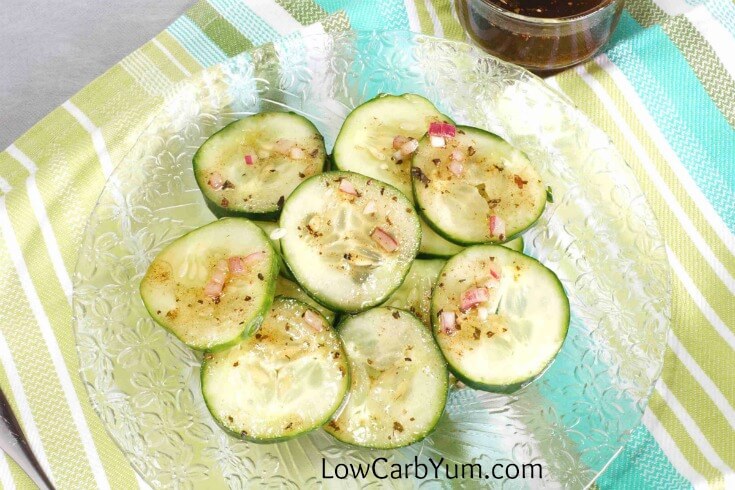 apple cider vinegar cucumber salad