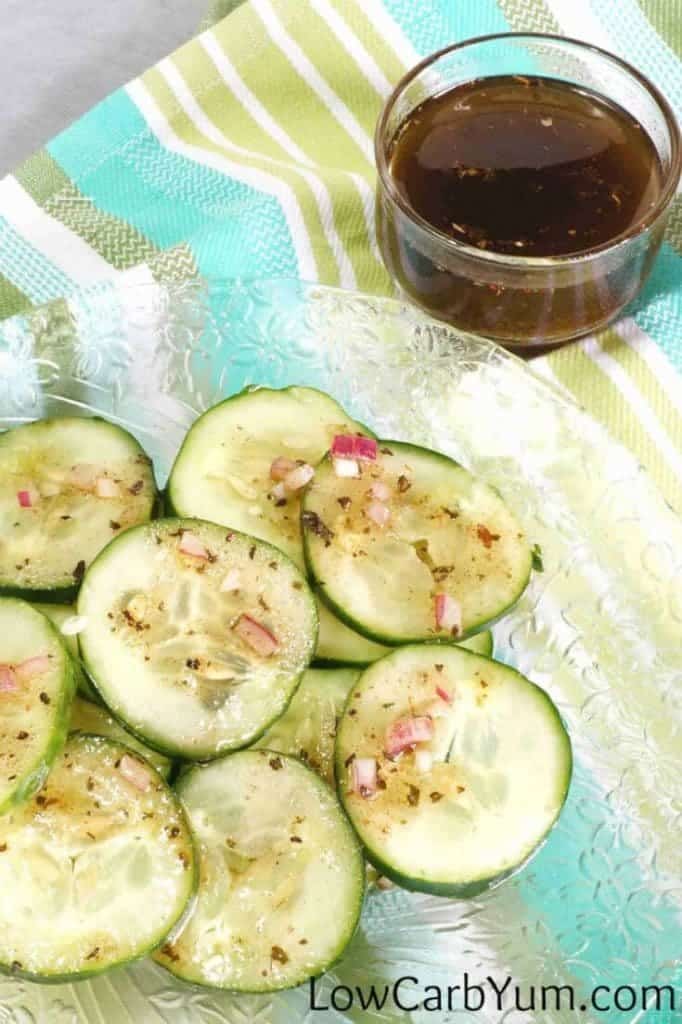 Apple Cider Vinegar Cucumber Salad Low Carb Yum