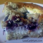 Blueberry Gluten Free Low Carb Coffee Cake