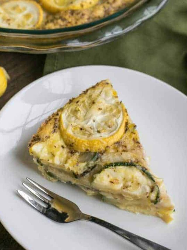 Easy Summer Squash Frittata - Low Carb Yum