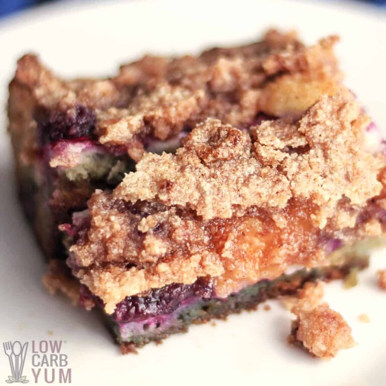 Keto Blueberry Coffee Cake (GlutenFree) Low Carb Yum