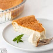 keto crustless coconut custard pie