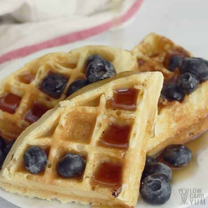 How to make keto low carb almond flour waffles