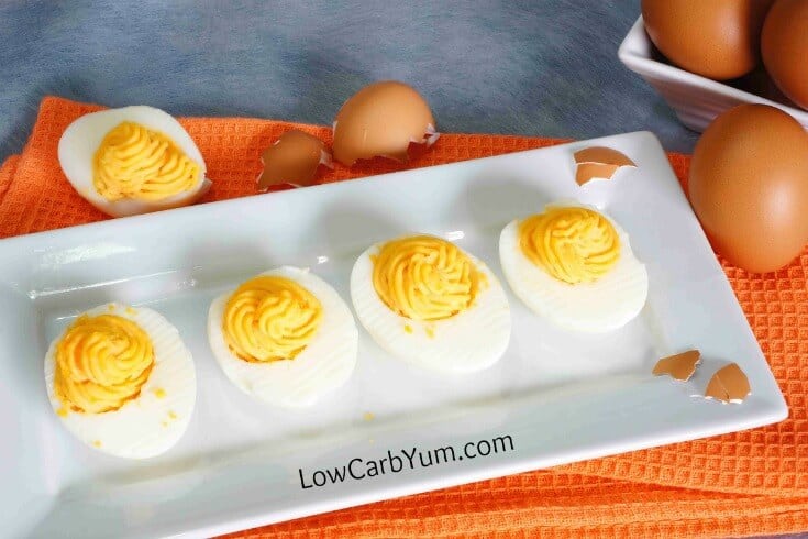 deviled eggs on plate