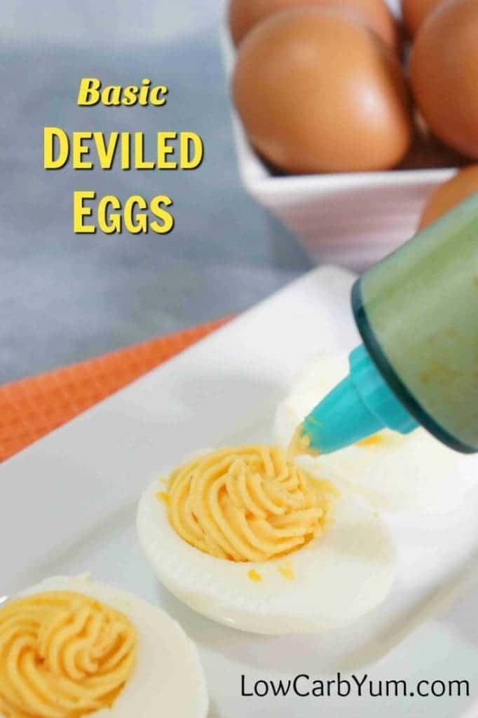 Low carb basic deviled eggs
