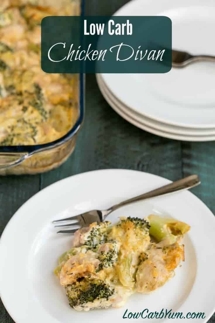 Chicken Divan Casserole - Low Carb Chicken Broccoli | Low Carb Yum