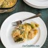 Low Carb Chicken Divan Casserole on plate with fork