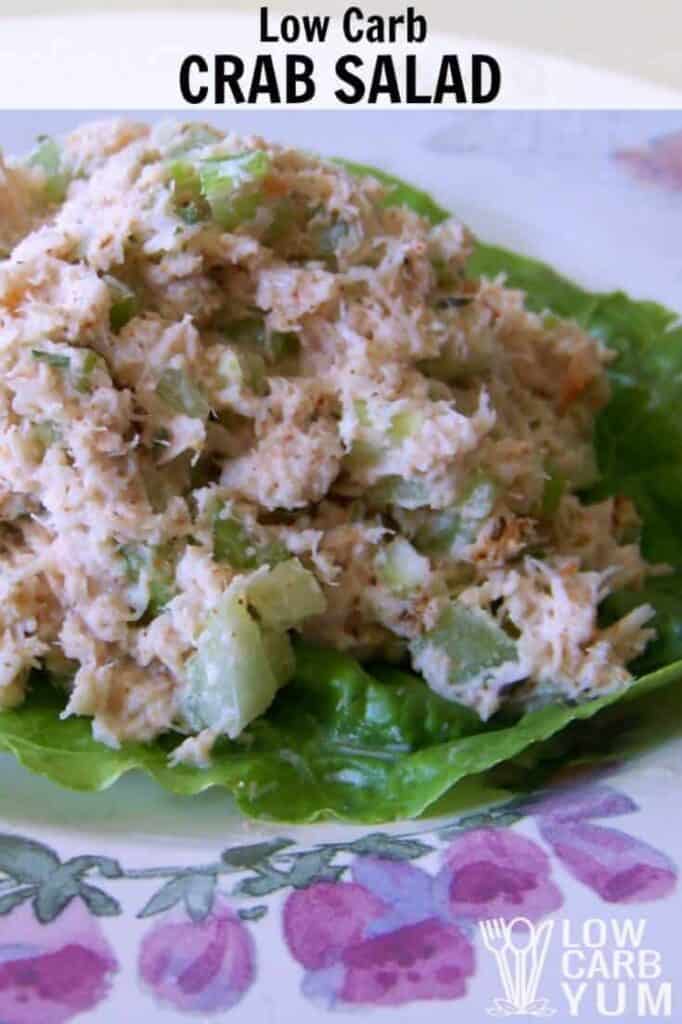 Low Carb Crab Salad Recipe - Paleo Friendly | Low Carb Yum