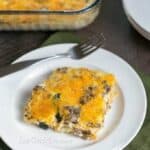 low carb gluten free squash casserole with cheese featured