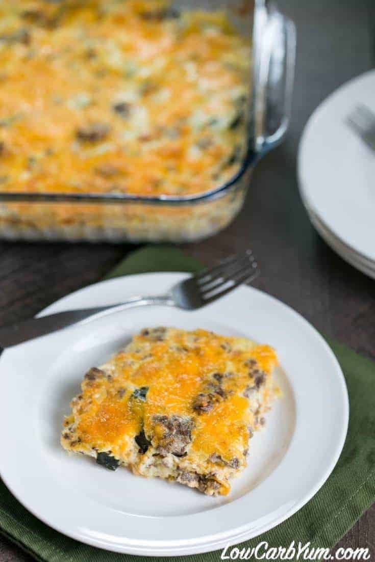 low carb gluten free squash casserole with cheese recipe