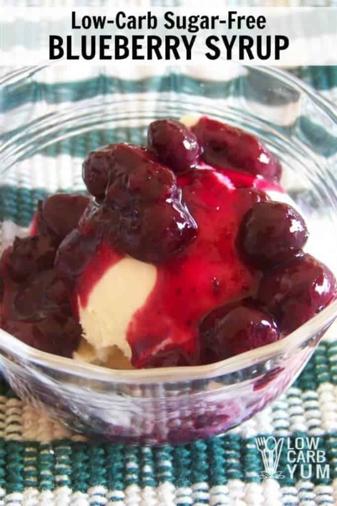 Low Carb Sugar Free Blueberry Syrup Low Carb Yum