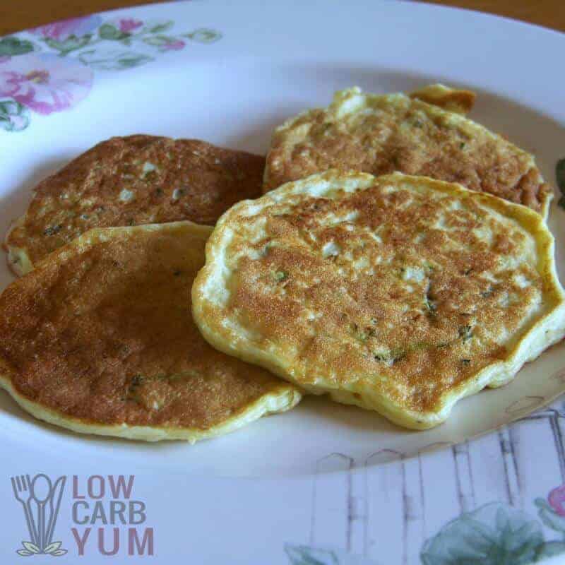 Low Carb Zucchini Pancakes – Gluten Free Option