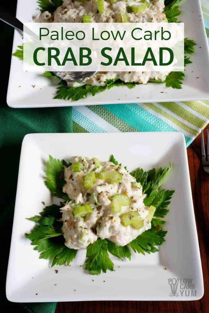 Paleo low carb crab salad recipe