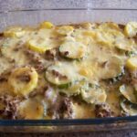 Low Carb Gluten Free Squash Casserole with Cheese