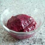 Blueberry sugar free low carb sorbet featured