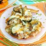 Baked chicken and zucchini casserole featured