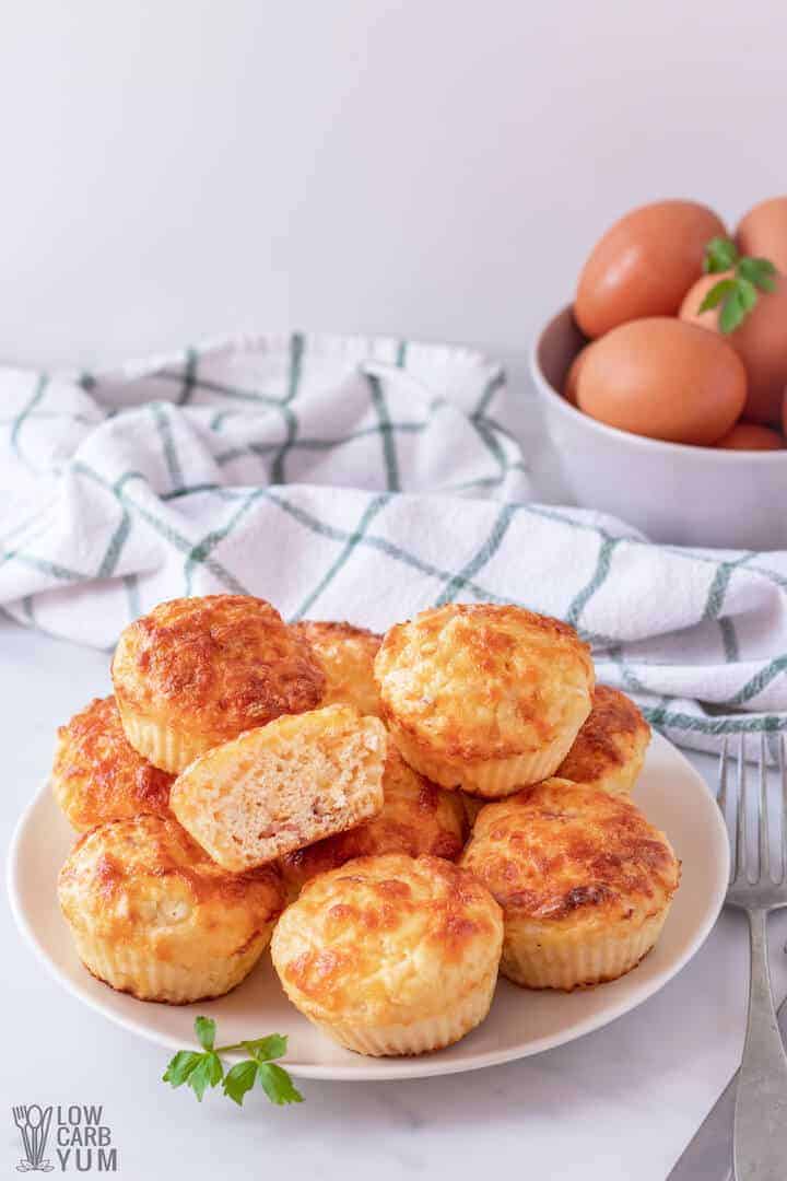 cottage cheese low carb keto breakfast muffins