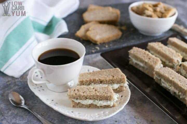 cucumber cream cheese tea sandwiches