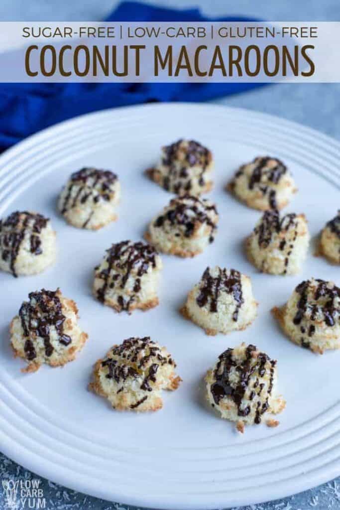 Sugar free low carb gluten free coconut macaroons