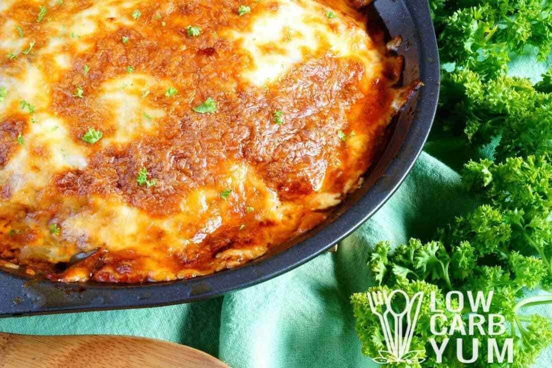 Crock Pot Ground Beef Eggplant Casserole - Low Carb Yum