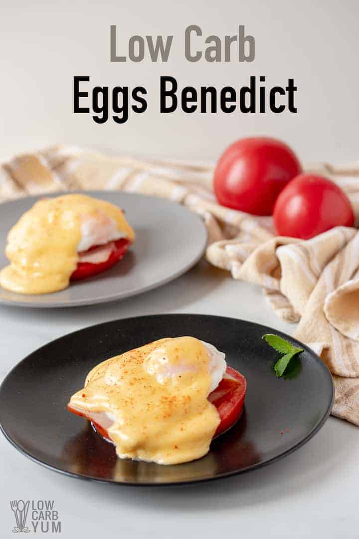 Keto Eggs Benedict Recipe with a Minute Muffin Low Carb Yum