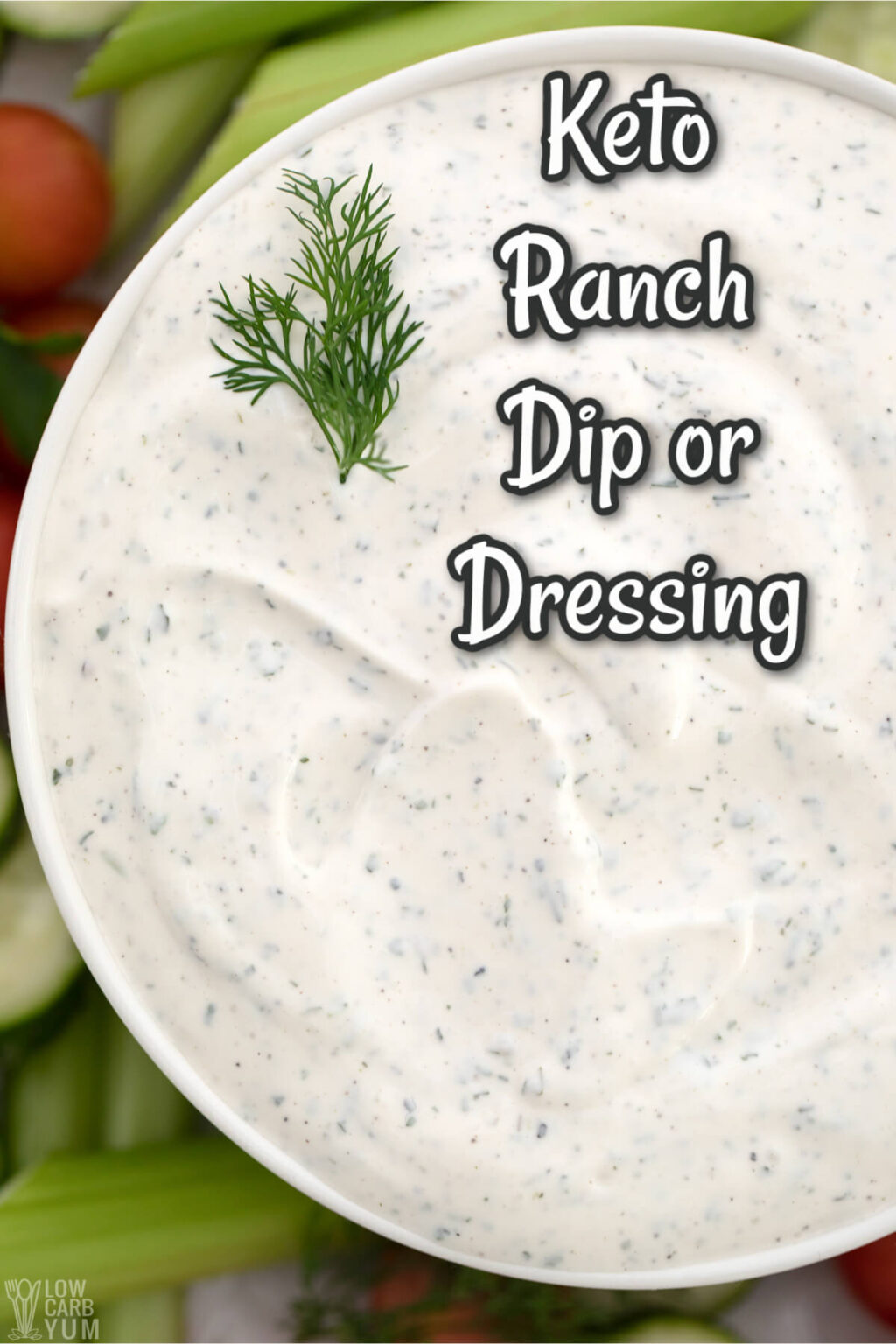 Keto Ranch Dressing Low Carb Dip Recipe Low Carb Yum