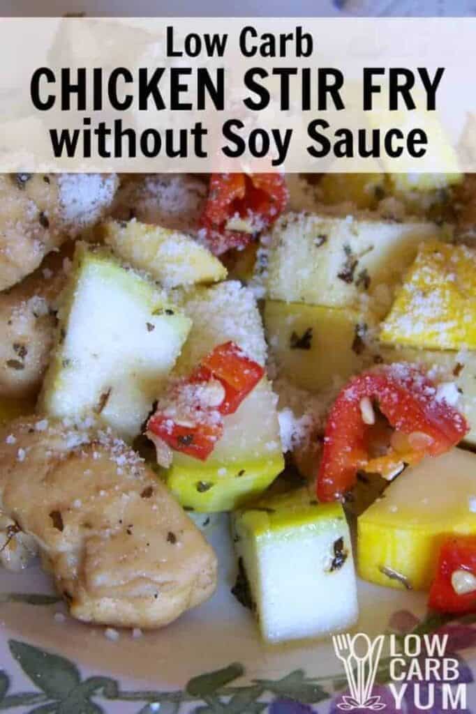 Low Carb Chicken Stir Fry Without Soy Sauce | Low Carb Yum