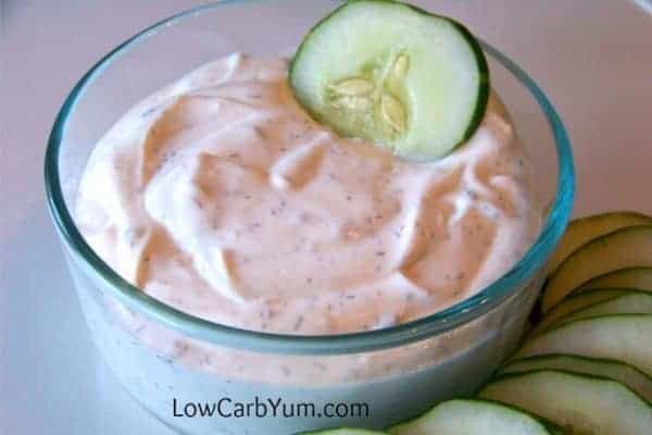 Low carb dill ranch dip