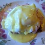 Low carb Eggs Benedict with Hollandaise sauce featured