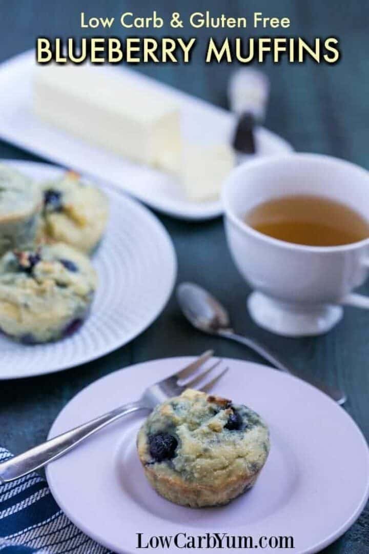 Keto Blueberry Muffins (Gluten-Free) - Low Carb Yum