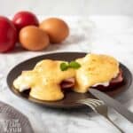 low carb keto eggs benedict hollandaise sauce