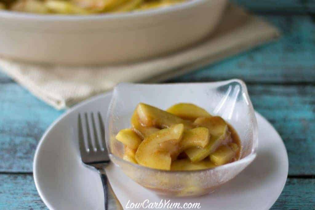 Mock low carb apple pie filling featured
