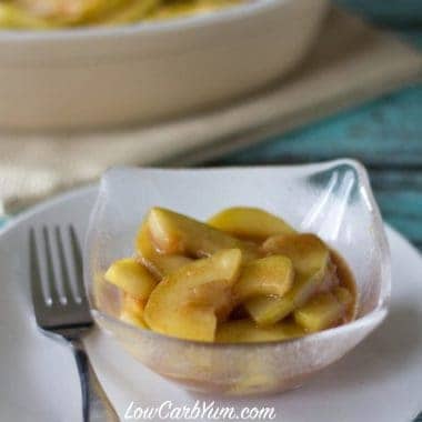 Mock low carb apple pie filling with zucchini