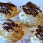 Sugar free low carb coconut macaroons featured