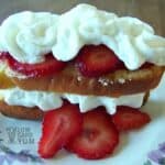Sugar free low carb strawberry shortcake featured