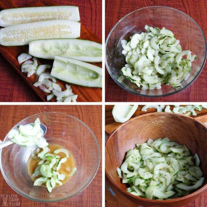 How to make an easy sunomono Japanese cucumber salad