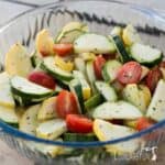 Zucchini and squash salad featured