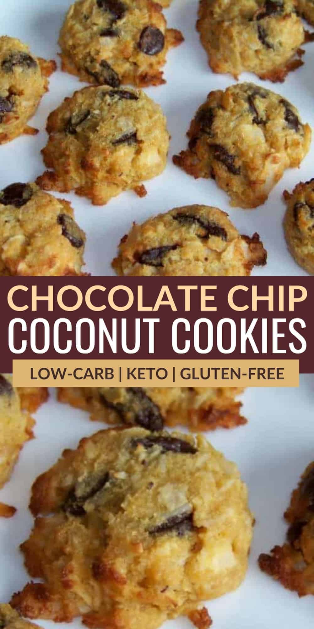 Keto Coconut Chocolate Chip Cookies | Low Carb Yum