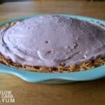 Coconut pie crust for keto chocolate dessert short