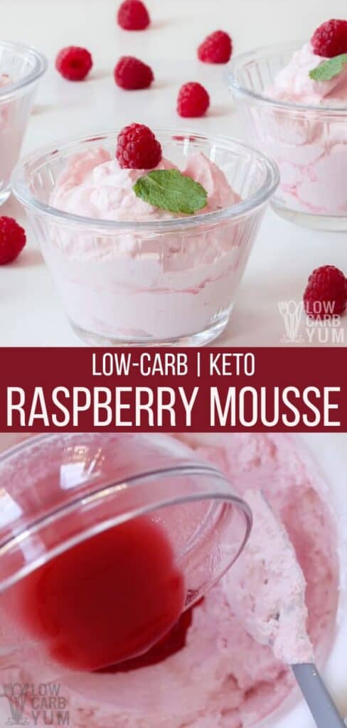 low carb keto raspberry mousse recipe